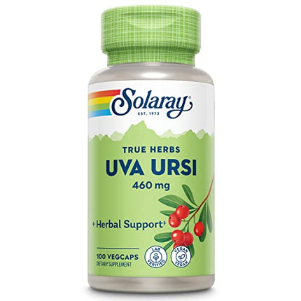 SOLARAY Uva Ursi Leaf 460 mg | Healthy Bladder, Kidney & Urinary Tract Function Support | Non-GMO | 100ct (Take 3 Daily)