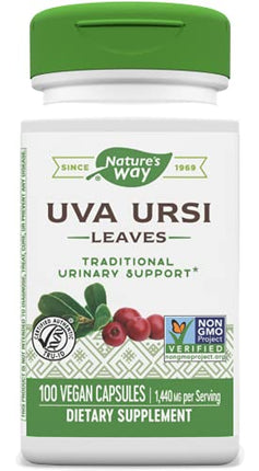 Nature's Way Uva Ursi, 1,440 mg per Serving, 100 Capsules (Packaging May Vary) in India