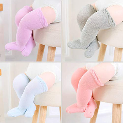 Buy Baby Infants Anti Slip Knee High Boot Socks Stockings with Grips for Girls and Boys 5 Pairs (3-12 months) India