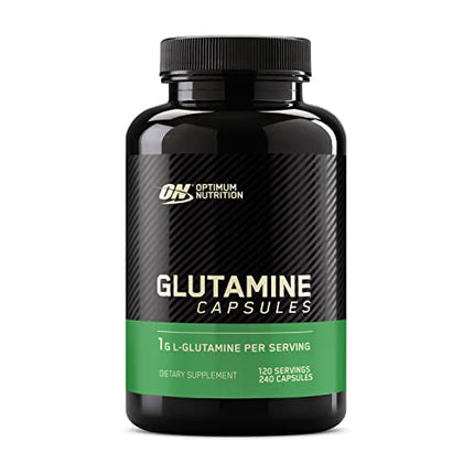 Buy Optimum Nutrition L-Glutamine Muscle Recovery Capsules, 1000mg, 240 Count (Package May Vary) in India India