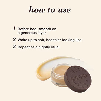 Burt's Bees Lip Care Valentines Day Gifts for Her, Moisturizing Overnight Intensive Treatment Spring Gift, for All Day Hydration, Ultra Conditioning Moisturizer, 0.25 Ounce (Packaging May Vary)