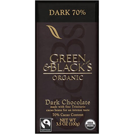 Buy Green & Black's Organic Dark Chocolate 70% Cacao, OLD 10 Count India
