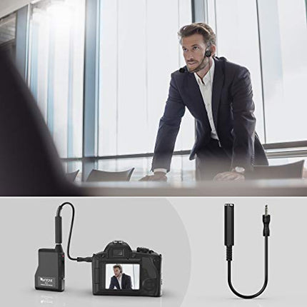 FIFINE Wireless Microphone System, Wireless Microphone Set with Headset and Lavalier Lapel Mics, Beltpack Transmitter and Receiver,Ideal for Teaching, Preaching and Public Speaking Applications-K037B