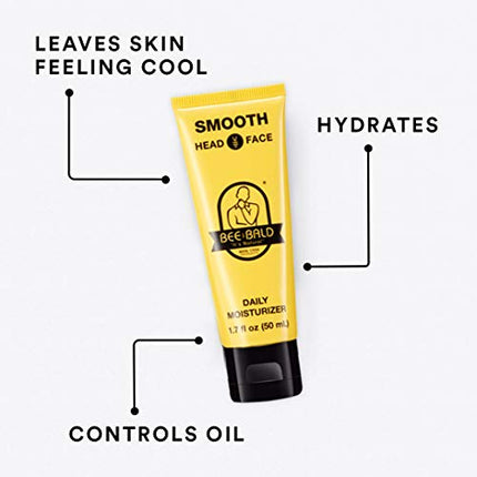 Bee Bald SMOOTH Daily Moisturizer tones, hydrates and moisturizes, smoothing away fine lines, wrinkles and dry patches and helps control oil and shine to feel cool, fresh and comfortable, 1.7 Fl. Oz. in India