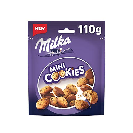 Milka Mini Cookies Covered with Alpine Milk Chocolate Pieces (Imported), 110g