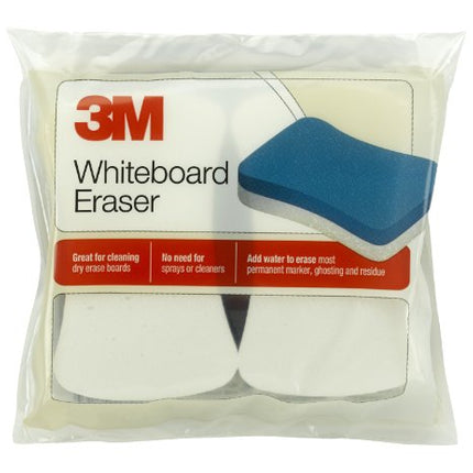 3M Whiteboard Eraser for Whiteboards, 2-Pack, White/Blue (581-WBE), 1.55 x 7.55 x 8.6 inches in India