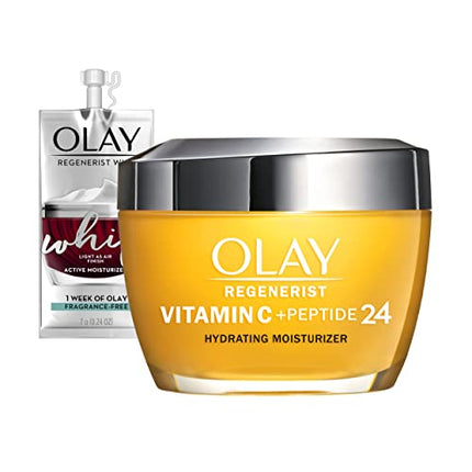 Olay Regenerist Vitamin C + Peptide 24 Brightening + Whip Face Moisturizer Travel/Trial Size Gift Set in India