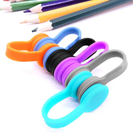 Buy 6 Pack Magnetic Twist Ties, Viaky Multicolor Magnet Keeper Bands Winder Wrap Straps Cable Clips in India