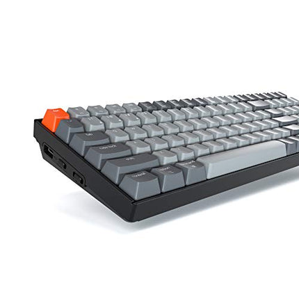 Keychron K4 96% Layout 100 Keys Wireless Bluetooth 5.1/Wired USB Mechanical Gaming Keyboard with Gateron G Pro Brown Switch White LED Backlight N-Key Rollover for Mac Windows PC-Version 2