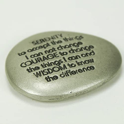 Cathedral Art Serenity Prayer Soothing Stone - Engraved Rock with Inspirational Words, Mindfulness and Meditation Stones for Stress, Worry, and Anxiety, 1-1/2-Inch