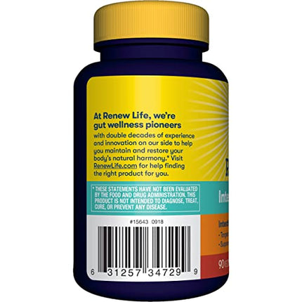 BAck image of Renew Life Digestive Capsules Packaging 
