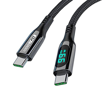 buy Chipofy USB C Cable, LED Power Display E-Marker PD 100W 5A Fast Charging 6.6ft 480Mbps Data Transmission in India
