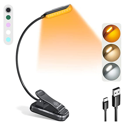 Buy Glocusent Lightweight 10 LED Book Light for Reading in Bed, Eye Care Clip-on Book Reading Light in India