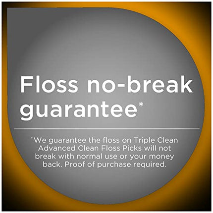 Buy DenTek Triple Clean Advanced Clean Floss Picks, No Break & No Shred Floss, 150 Count India