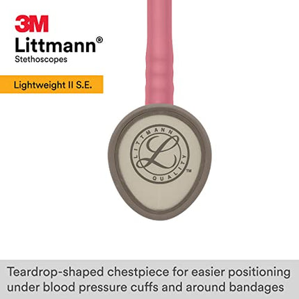 3M Littmann Lightweight II S.E. Stethoscope, Pearl Pink Tube, 28 inch, 2456 in India