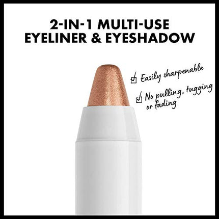NYX PROFESSIONAL MAKEUP Jumbo Eye Pencil, Eyeshadow & Eyeliner Pencil - Sparkle Nude (Light Gold With Slight Glitter)