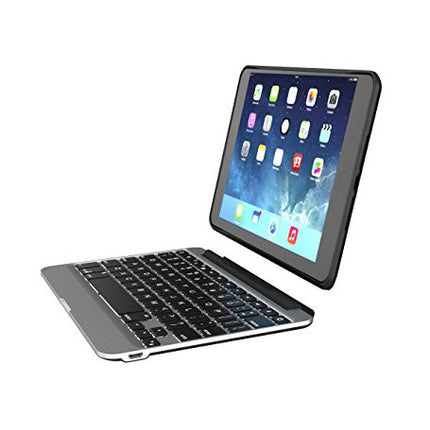 ZAGG Slim Book Ultrathin Case, Hinged with Detachable Bluetooth Keyboard for Apple iPad mini 4 - Black