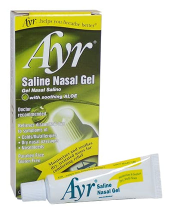 Ayr Saline Nasal Gel, With Soothing Aloe, 0.5 Ounce Tube in India