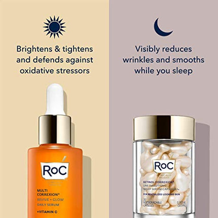 buy RoC Multi Correxion Revive + Glow 10% Active Vitamin C Serum for Face, Daily Anti-Aging Wrinkle in India