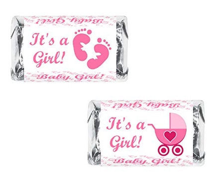 Buy RokAPary 60 Pink Its a Girl Baby Shower Miniatures Candy Bar Wrapper in India