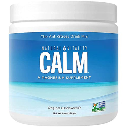 Buy Natural Vitality Calm, Magnesium Citrate Supplement, Anti-Stress Drink Mix Powder, Unflavored - 8 Ounce (Packaging May Vary) India