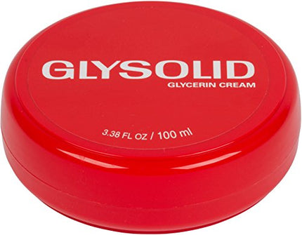 Glysolid Glycerin Skin Cream - Thick, Smooth, and Silky - Trusted Formula for Hands, Feet and Body 3.38 fl oz (100ml Jar)