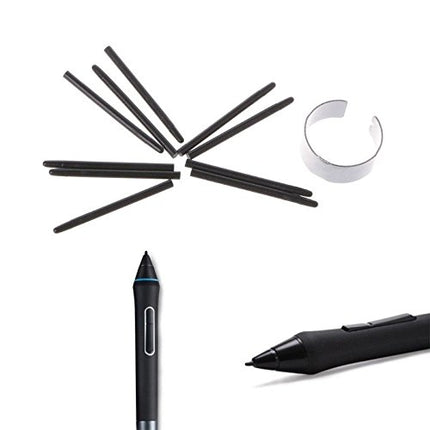 Buy 10 pcs Black Standard Pen Nibs for WACOM CTL-471, CTL-671, CTL-472, CTL-672 w/Removal Ring India