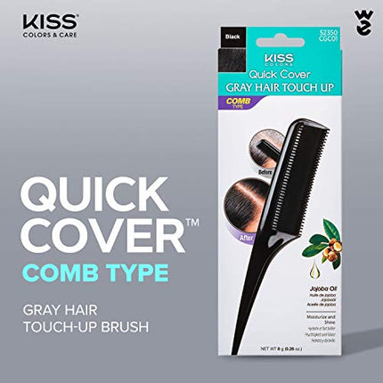 Buy KISS Quick Cover Gray Hair Touch Up Comb Black CGC01 India