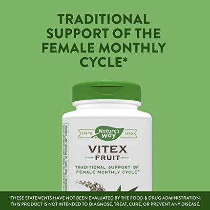 Buy Natureâ€™s Way Vitex Fruit, Traditional Support of Monthly Cycle*, Vegan, Non-GMO, 320 Capsules in India India