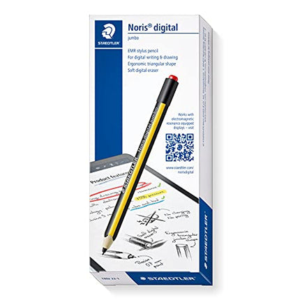 Buy STAEDTLER Noris jumbo 180J 22. EMR Stylus with soft eraser for writing, drawing and erasing in India.