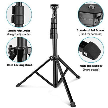 UBeesize Selfie Stick Tripod, 51" Extendable Tripod Stand with Bluetooth Remote for Cell Phones, Heavy Duty Aluminum, Lightweight in India