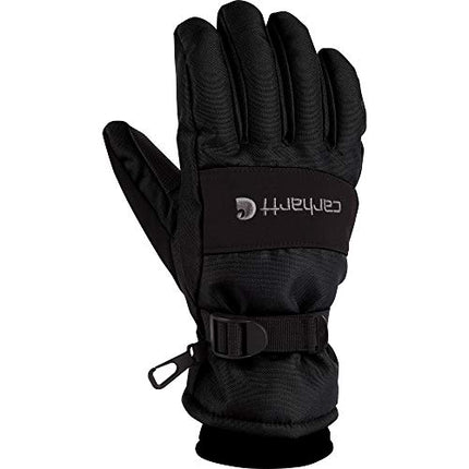 Carhartt Men's WP Waterproof Insulated Glove, Black, Medium