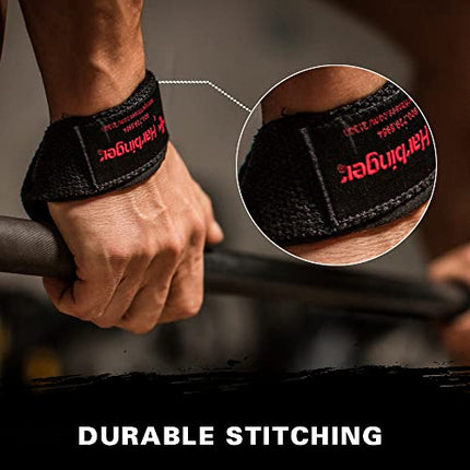 Buy Harbinger Padded Cotton Lifting Straps with NeoTek Cushioned Wrist (Pair), Black , 5 mm in India India