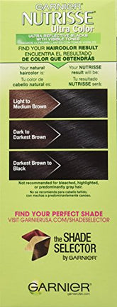 Garnier Hair Color Nutrisse Ultra Color Nourishing Creme, BL11 Jet Blue Black (Black Currant) Permanent Hair Dye, 1 Count (Packaging May Vary)