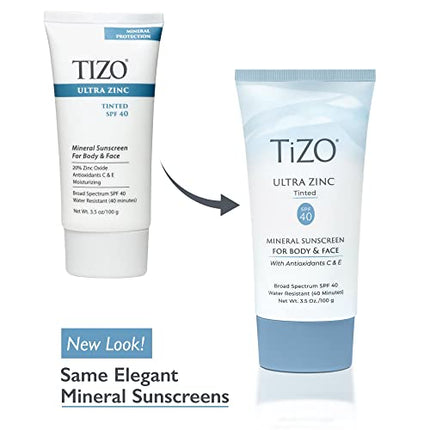 Buy TIZO Ultra Zinc Body Face Sunscreen Tinted SPF 40, 3.5 oz India