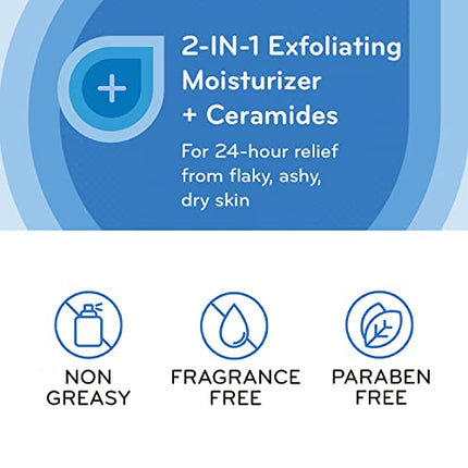 AmLactin Rapid Relief Restoring Body Lotion for Dry Skin – 14.1 oz Pump Bottle – 2-in-1 Exfoliator and Moisturizer with Ceramides and 15% Lactic Acid for 24-Hour Relief from Dry Skin in India