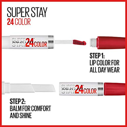 Maybelline Super Stay 24, 2-Step Liquid Lipstick, Long Lasting Highly Pigmented Color with Moisturizing Balm, Unlimited Raisin, Purple, 1 oz in India