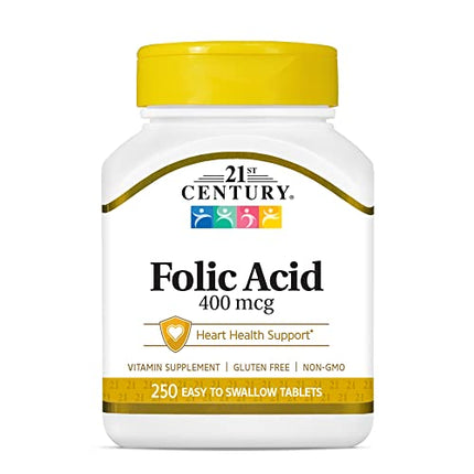 Buy 21st Century Folic Acid 400 mcg Tablets, 250 Count in India India