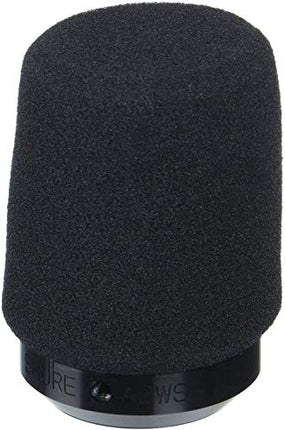 Shure A2WS Locking Microphone Windscreen - Reduces Unwanted Breath and Wind Noise, Black - Compatible with SM57 and 545 Series Mics (A2WS-BLK)
