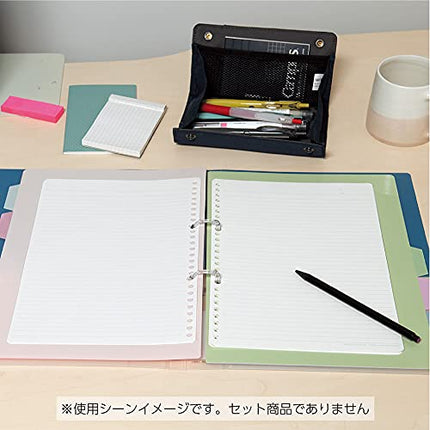 Kokuyo Campus Loose Leaf Paper for Binders, Sarasara Smooth Writing, B5, B 6mm Dotted Ruled, 26 Holes, 36 Lines, 100 Sheets, pH Neutral, Bleed Resistant, 75gsm, Japan Import (NO-836BTN)