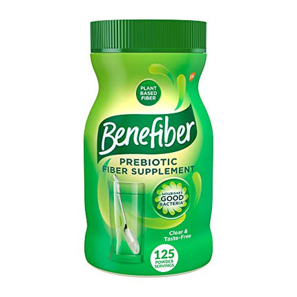 Benefiber Daily Prebiotic Fiber Supplement Powder for Digestive Health, Daily Fiber Powder, Unflavored - 125 Servings (17.6 Ounces) in India
