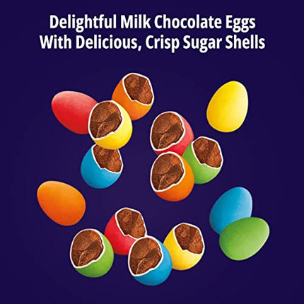Cadbury Mini Eggs Milk Chocolate – Pack of 2 Rainbow Delicious Chocolate Eggs with Rainbow Coating for Stocking Stuffers, Easter Basket
