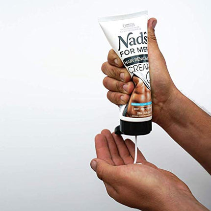 Nad's for Men Hair Removal Cream - Painless Hair Removal For Men - Soothing Depilatory Cream For Unwanted Coarse Male Body Hair, 6.8 Oz in India