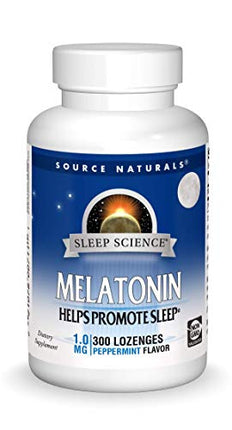 Buy Source Naturals Melatonin 1 mg - 300 Peppermint Flavored Lozenges India