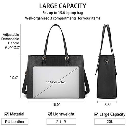 Buy Laptop Bag for Women 15.6 inch Laptop Tote Bag Leather Classy Computer Briefcase for Work Waterp in India