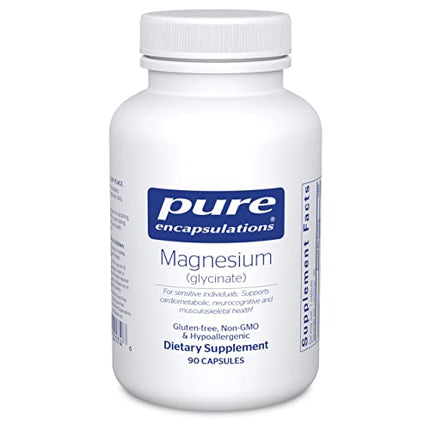 Pure Encapsulations Magnesium (Glycinate) | Supplement to Support Stress Relief, Sleep, Heart Health, Nerves, Muscles, and Metabolism* | 90 Capsules