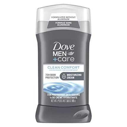 Dove Men+Care Deodorant Stick Aluminum-free formula with 48-Hour Protection Clean Comfort Deodorant for men with Vitamin E and Triple Action Moisturizer, 3 Ounce (Pack of 1)
