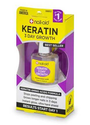 Nail-Aid Keratin 3 Day Growth Nail Treatment & Strengthener, Clear, 0.55 Fl Oz in India