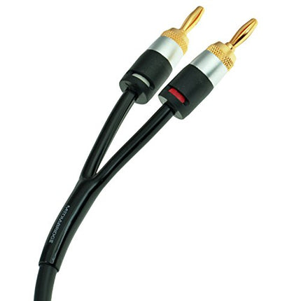 Mediabridge™ 12AWG Ultra Series Speaker Cable w/Dual Gold Plated Banana Tips (3 Feet) - CL2 Rated - High Strand Count Copper (OFC) Construction - Black [New & Improved Version] (Part# SWT-12B-03B) in India