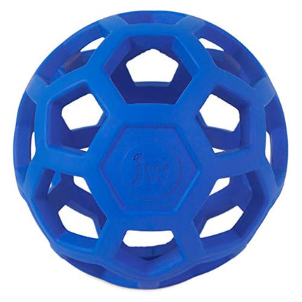 JW Hol-ee Roller Dog Fetch Treat Dispenser Puzzle Ball; Medium 4.5 Inch Diameter